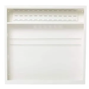 Gulvvarmeskap i hvitlakkert stål B800xH740xD120mm | TEK17