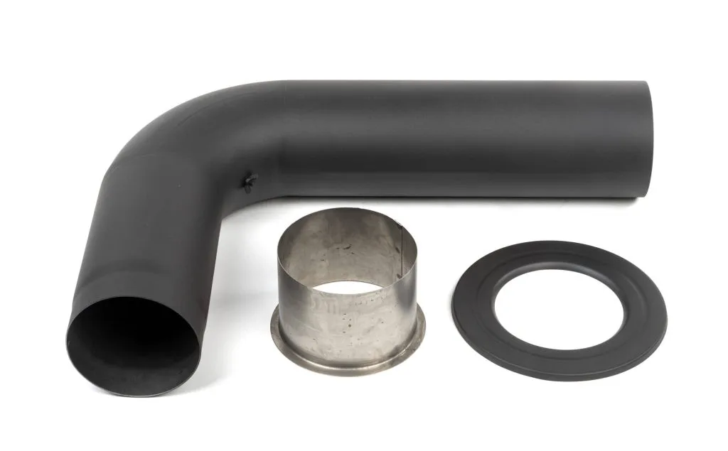 Røykrør bend 90 grader | 700×500 mm | Ø150 mm rørdimensjon