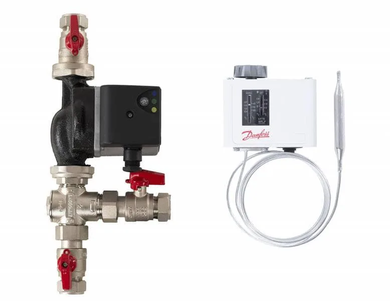 Laddomat 11-30 22 mm Termisk ventil + Danfoss KP78 termostat