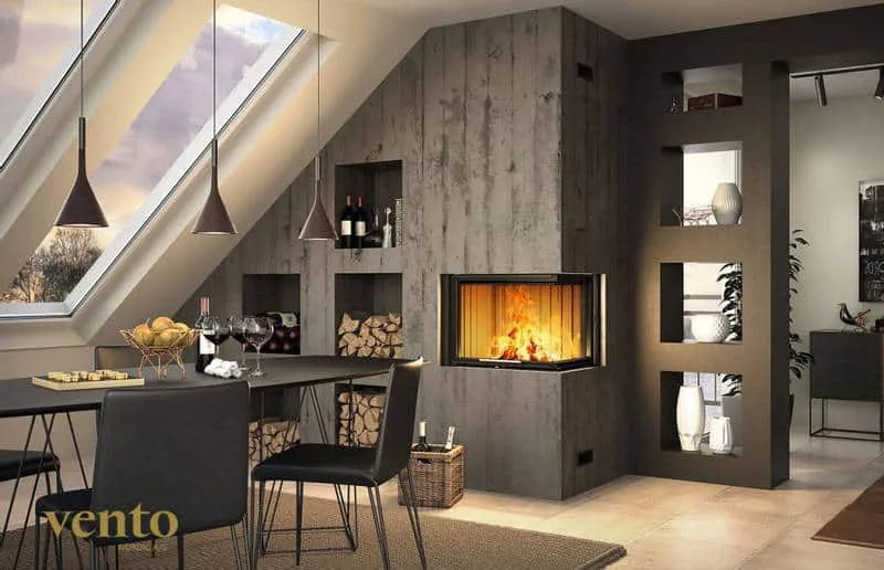 Spartherm Varia 2Rh H₂O peis med vannkappe – hevedør