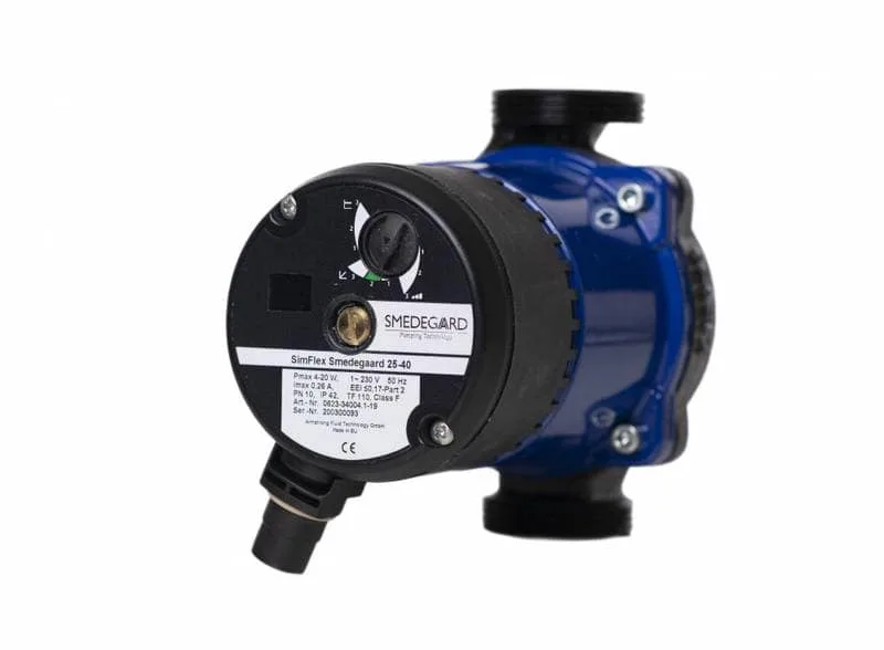 Smedegaard Simflex 25-40 130 sirkulasjonspumpe for varmesystem