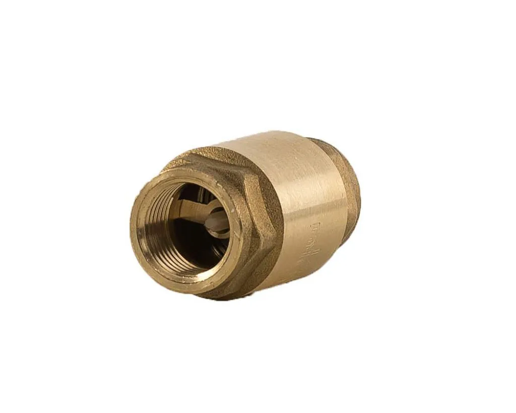 Tilbakeslagsventil i messing med innvendig gjenger 3/4″