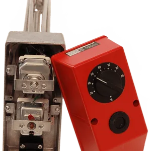 Backer 3 kW el-kolbe 30-90°C termostat 1x230V 11/4" gjenger
