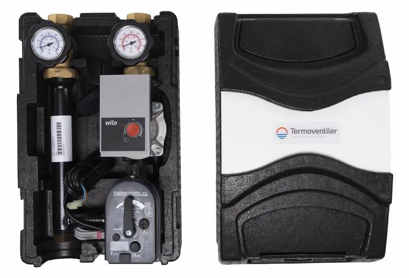 Thermomatic TCC 1″ YP6 Kvs 8,3 shuntgruppe med pumpe