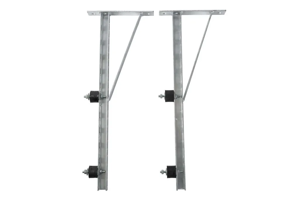 800 mm konsolljern + gummidempere | For luft-vann varmepumpe