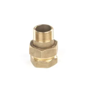 Messing union 3/4" rett tilkobling innvendig/utvendig gjenger
