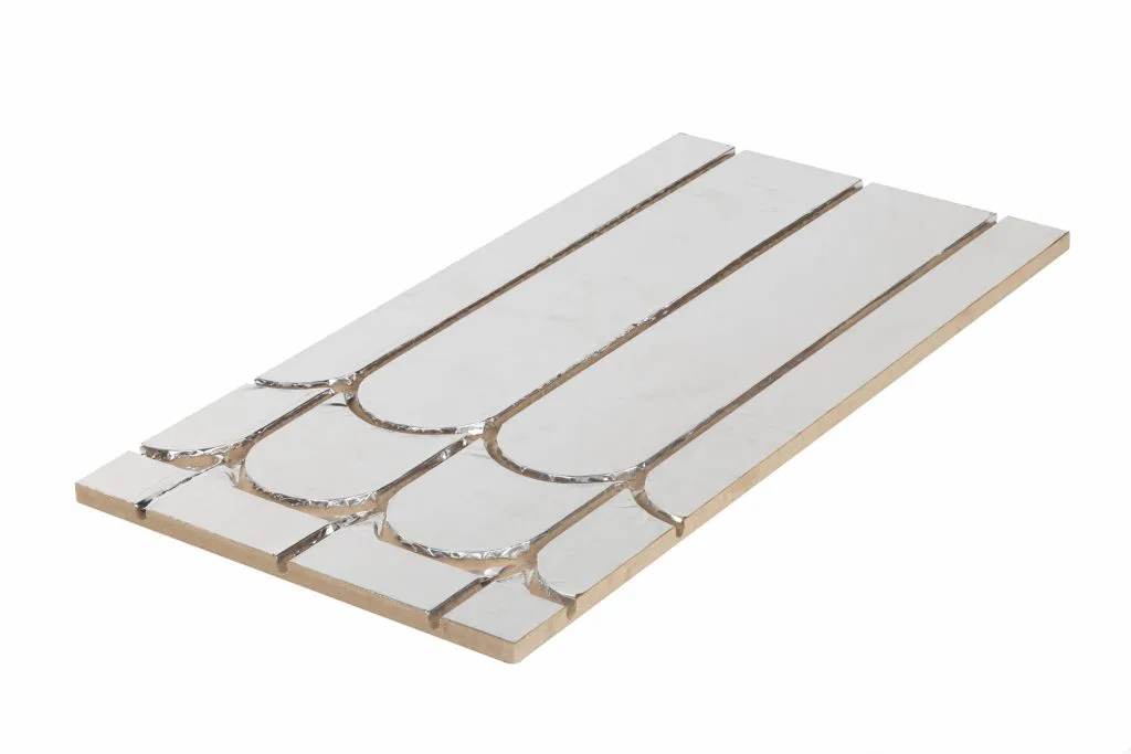 24mm trinnlydsplate for vannbåren varme 1200x600mm | 16 mm rør